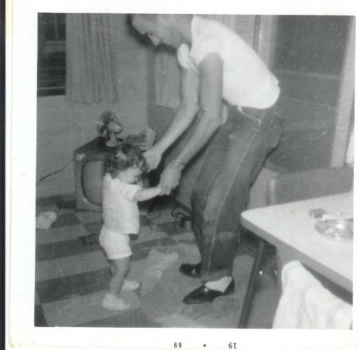 Me & daddy dancing.